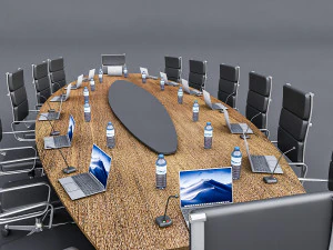 meeting table 01 3D Model