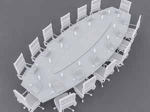 meeting table 01 3D Model