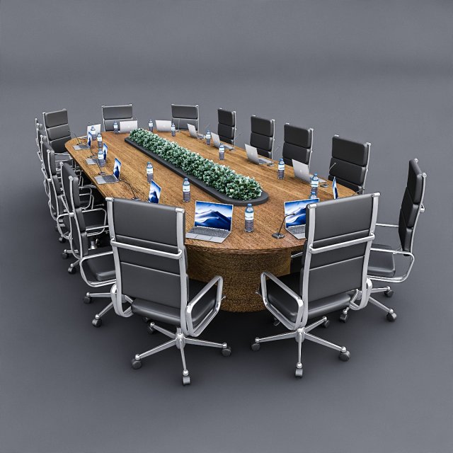 meeting table 04 Modello 3D .c4d .max .obj .3ds .fbx .stl .blend 