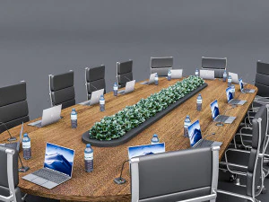meeting table 04 3D Model
