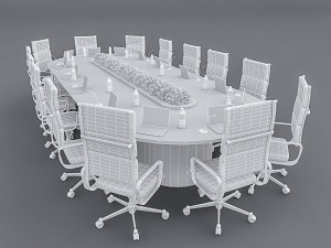 meeting table 04 Modello 3D