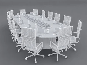 meeting table 04 3D Model