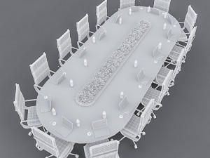 meeting table 04 Modello 3D