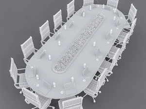 meeting table 04 3D Model