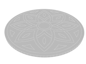 marble navel pattern 3D Model