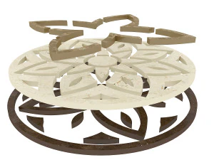 marble navel pattern 3D Model