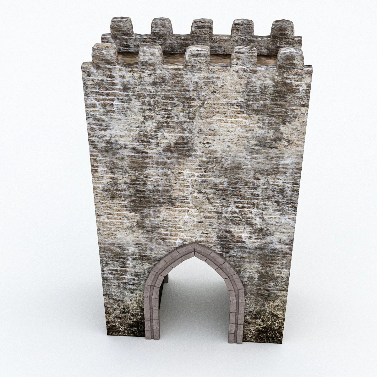 castle gate 3D Model .c4d .max .obj .3ds .fbx .stl .blend 
