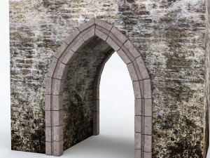 castle gate 3D Модель