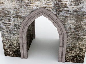 castle gate 3D Model