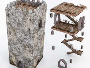 castle pack part1 3D Модель