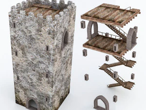 castle pack part1 3D Model