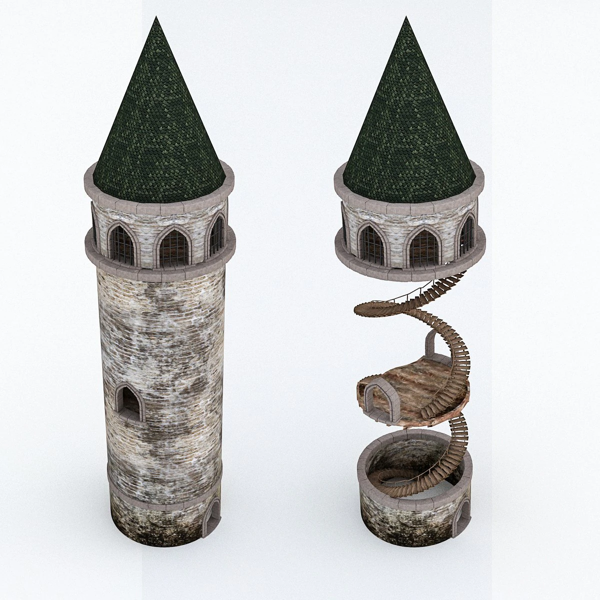 castle pack part2 3D Model .c4d .max .obj .3ds .fbx .stl .blend 