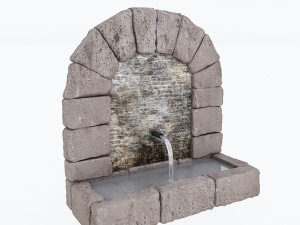 old stone fountain 3D Model
