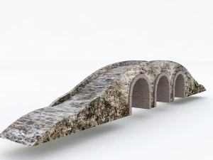 old stone bridge 02 3D Model