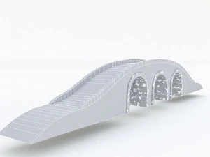 old stone bridge 02 3D Model