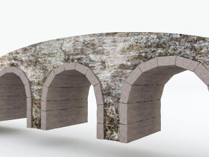 old stone bridge 02 3D Model