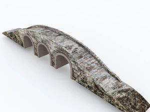 old stone bridge 02 3D Model