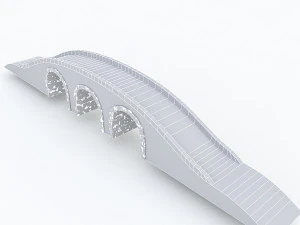 old stone bridge 02 3D Model