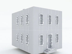 old stone building nterior and exterior 3D Model