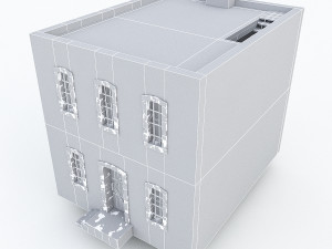 old stone building nterior and exterior 3D Model