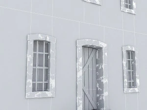 old stone building nterior and exterior 3D Model