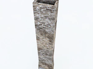 old stone fireplace 3D Model