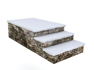 old stone stairs 3D Model