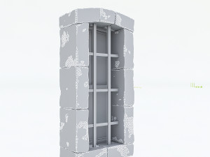 old stone window 3D Model