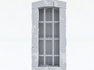 old stone window 3D Model