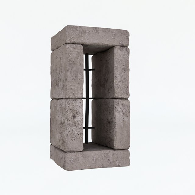 old stone window 02 3D मॉडल .c4d .max .obj .3ds .fbx .stl .blend 