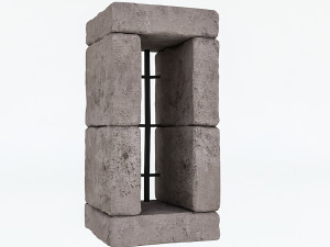 old stone window 02 Modelo 3D