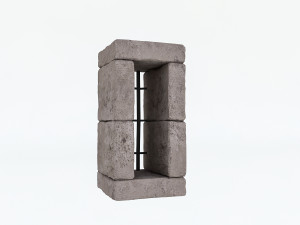 old stone window 02 3D मॉडल