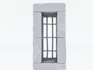 old stone window 02 3D मॉडल