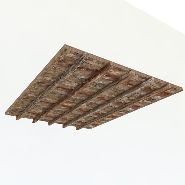 old wooden ceiling 3D 모델 .c4d .max .obj .3ds .fbx .stl .blend 
