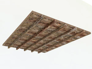 古い木の天井 3Dモデル