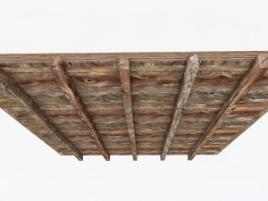 old wooden ceiling 3D 모델