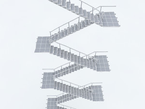 old wooden staircase 02 3D 모델