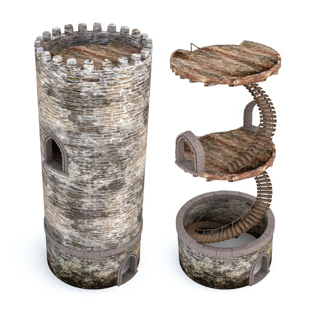 castle pack part2 3D Model .c4d .max .obj .3ds .fbx .stl .blend 