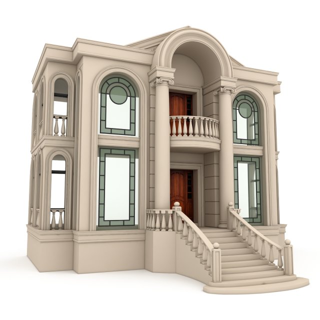 classical building 03 3D 模型 .c4d .max .obj .3ds .fbx .stl .blend 