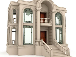 klassisches Geb&auml;ude 03 3D Modell