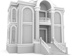 classical building 03 3D 模型