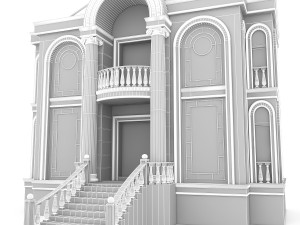 classical building 03 3D 模型