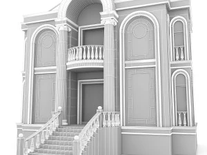 classical building 03 3D Model
