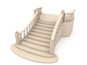 classical stairs Modèle 3D
