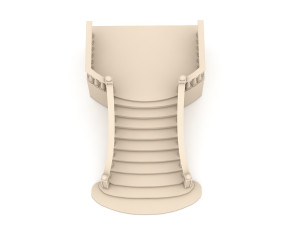 classical stairs Modèle 3D