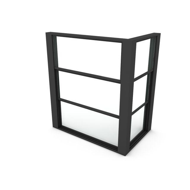 guillotine glazing Model 3D .c4d .max .obj .3ds .fbx .stl .blend 
