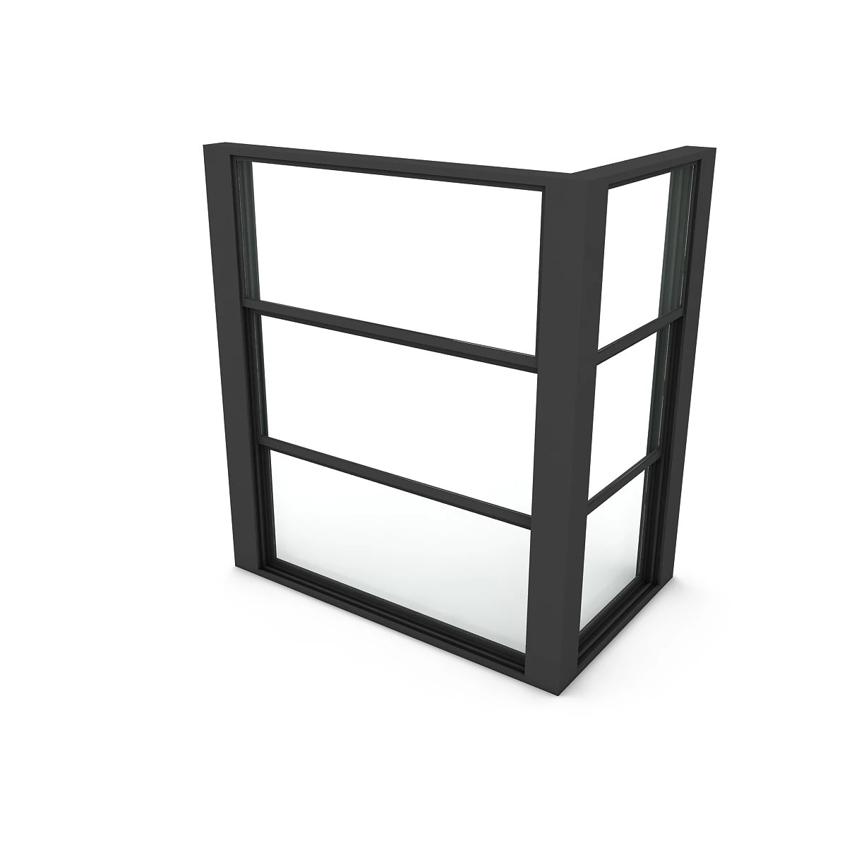 guillotine glazing 3D Model .c4d .max .obj .3ds .fbx .stl .blend 