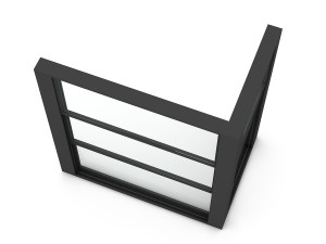 guillotine glazing Model 3D