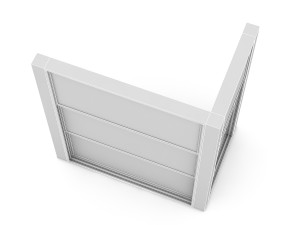 guillotine glazing Model 3D