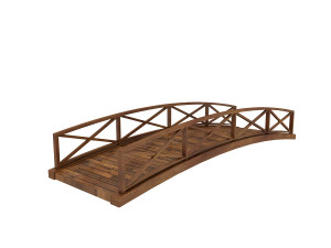 wooden bridge 3D-Modell